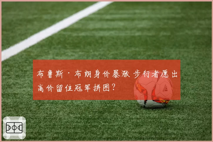 布鲁斯·布朗身价暴涨 步行者愿出高价留住冠军拼图？
